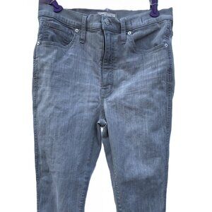 Madewell 10" High Rise Skinny Crop Womens 30 Faded Jeans